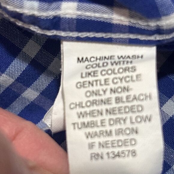 Vineyard Vines Men's Plaid Whale Shirt Button Down Pink Blue Size Large Preppy - Picture 14 of 15